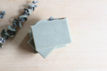 Load image into Gallery viewer, Nat Botanicals Eucalyptus Mint Natural Soap with Cambrian Blue Clay | Palm-Oil Free and Vegan Soap.
