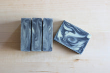 Load image into Gallery viewer, activated charcoal and tea tree natural soap